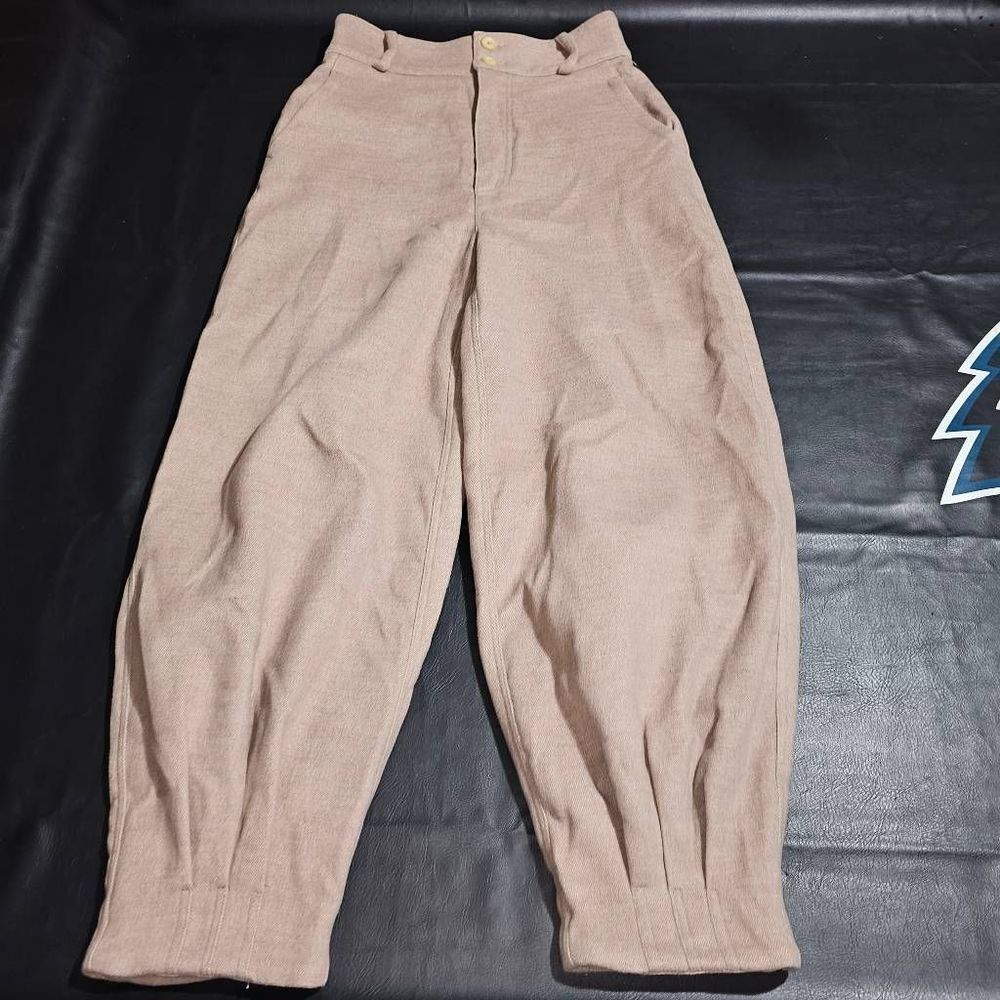 Free People Womens Tan Brushed Balloon Trouser Pants, size 4